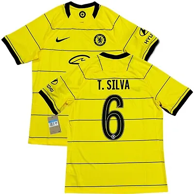 2021/22 Chelsea UCL Away Jersey #6 T. Silva Medium Nike Soccer Cup Version NEW • $99