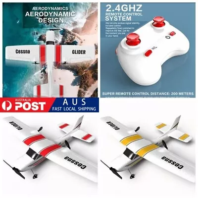 New Cessna Fixed Wing Retro EPP Foam Glider Toys Remote Control Aircraft Z53 AU • $109.13