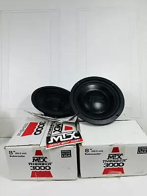 Vtg 1999 NOS MTX Thunder 3000 T388 8  Subwoofers USA Made!!! Tested And Working • $150