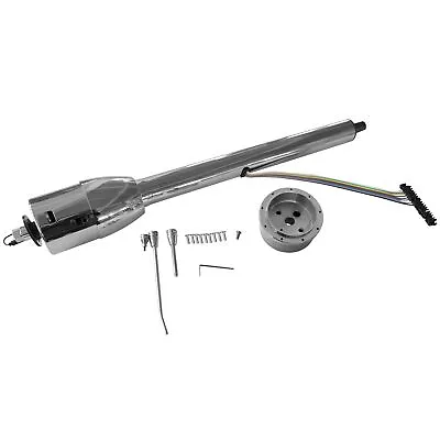 28  Chrome Steering Column Tilt Manual W/ Wheel Adapter No Key 51828-MT-C • $153.20