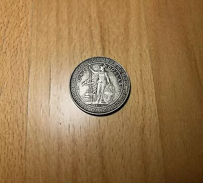 Hong Kong 1 Dollar Silver Coin 1911 • £120