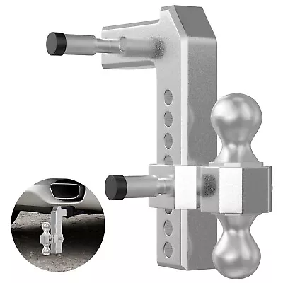 $97.99 • Buy VEVOR Trailer HitchBall Mount Hitch With2  X 2  Receiver ＆ 8  Drop Adjustable