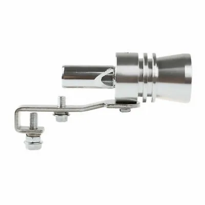 XL Turbo Sound Whistle Muffler Exhaust Pipe Simulator Whistler Auto Car Silver • $8.39
