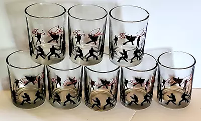 Rare Elvis Presley Double Old Fashion Whiskey Glasses Signature & Silhouettes 8 • $45.50