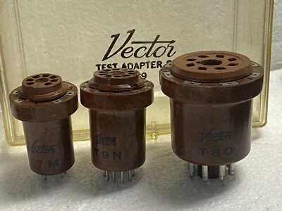 £28.63 • Buy Vector Tube Test Adapters  6550 EL34 6L6 5AR4 12AX7 6922 7308 E88CC 1L6 6AU6