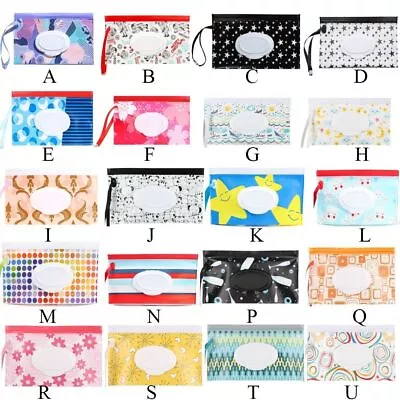 EVA Baby Wet Wipe Pouch Wipes Holder Case Reusable Refillable Wet Wipe Bag% • $5.61
