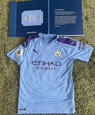 RARE CLUB ISSUED ‘125 Years’ Phil Foden Signed Shirt Manchester City CLUB COA • £450