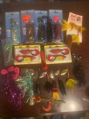 Musky Muskie Lure Lot Mepps Giant Killer Storm Shad Blue Fox Super Vibrax  • $225