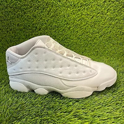 Nike Air Jordan 13 Retro Mens Size 12 White Athletic Shoes Sneakers 310810-100 • $89.99