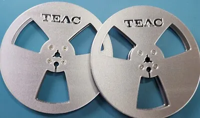 Teac Reel To Reel Tape Spools 7  3D Printed (Plastic) In Silver • £29.99