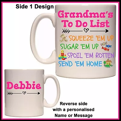 Personalised Grandma's To Do List Mug - Spoil Em Send Home - Nanny - Name Gift • $20