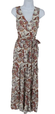 $39.99 • Buy Rachel Zoe Maxi Dress Womens Size 6 Floral Boho Sleeveless V Neck Tiered New