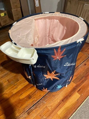 $15 • Buy Inflatable Bathtub Portable Bathtub Sauna Foldable Hot Tub In Small Spaces Spa