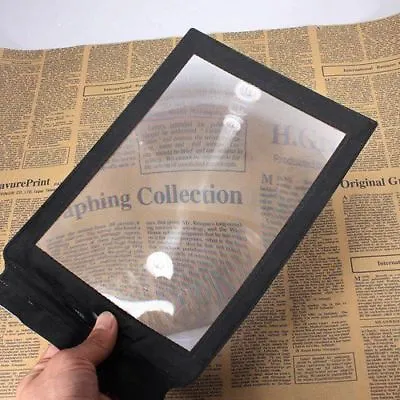 NEW A4 Full Page Magnifier Sheet LARGE Magnifying Glass Reading Aid Lens 3X UK • £3.99