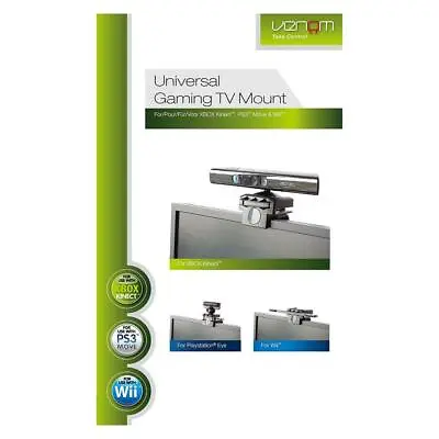 Universal TV Mount Holder Clip Stand Bracket Xbox 360 PlayStation 3 Nintendo Wii • £5.13