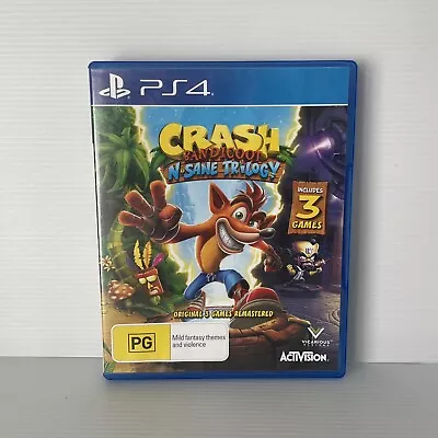 Crash Bandicoot N Sane Insane Trilogy: Sony PlayStation 4 Ps4 Video Game MINT • $25.50