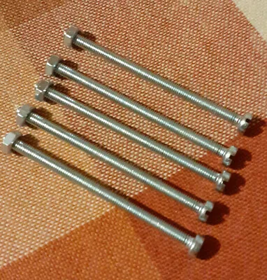 3mm X 50mm Long Slotted Machine Screws M3 Screws + Nuts Quantity X 5 Freepost • £3.25