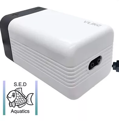 £13.95 • Buy Aquarium Fish Tank Tropical Air Pump  90-180L/H DOUBLE OUTLET AIR PUMP - 2 Outs