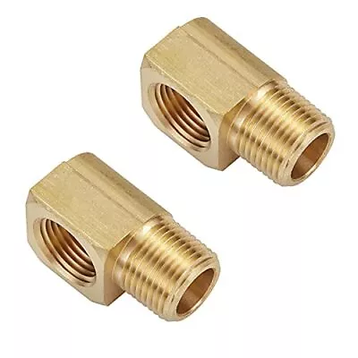 1 PCS Metals Brass Pipe Fitting 90 Degree Barstock Street Elbow 3/8  NPT Male... • $10.69