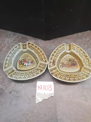 Pair Of Wade Three Side Ashtrays. (W108) • £7.99