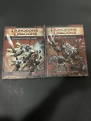 SET OF 2 - Dungeons & Dragons Eberron Campaign & Player's Guide - 4E D&D Books • $66.99