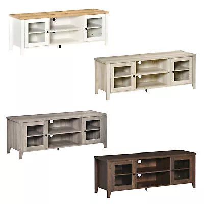 60  Modern TV Stand Wood TV Console Table W/ Storage Doors For Living Room • $122.99