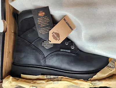 New HARLEY DAVIDSON Black Gavern CT Boots Comp Toe Work D93567 Motorcycle Sz 10 • $169.38