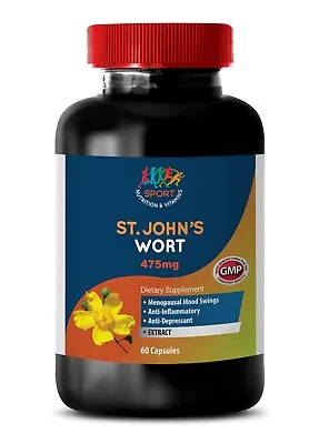 Mood Enhancement - ST. JOHN'S WORT EXTRACT -  Pure Ingredients - 1Bot 60Ct • $19.06