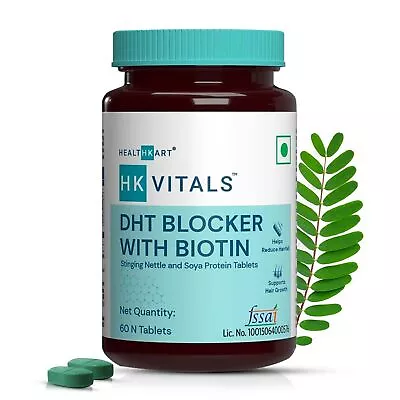 HealthKart HK Vitals DHT Blocker With Biotin Stimulates Hair Growth 60 Tablets • $28.79
