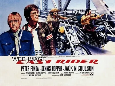 1969 Easy Rider Motorcycle Chopper Movie Poster Cool Peter Fonda & Dennis Hopper • $13.17