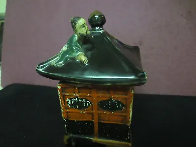 Chinese Mud Man  Figure On The Roof Of A House Glazed And Painted Ceramic Box • $49.95