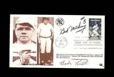 Bud Metheny Signed 1983 FDC Babe Ruth Cache New York Yankees Autograph • $14