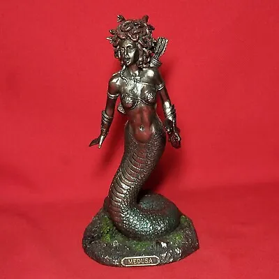 Veronese Design Medusa Greek Gorgon Serpent Monster Standing Holding Bow Statue • $89.95