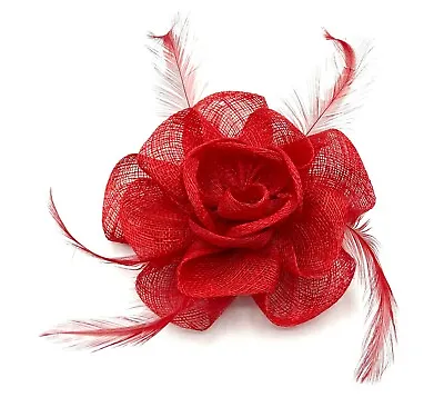 Ladies Feather Beak Clip Fascinator Weddings Races Royal Ascot Ladies Day • £8.99