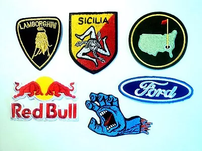 1x Iconic Patches Embroidered Cloth Badge Applique Iron Sew On Lamborghini Golf • $7.99