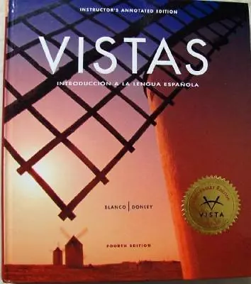 Vistas Introduccion A La Lengua Espanola  - By Blanco • $19.95