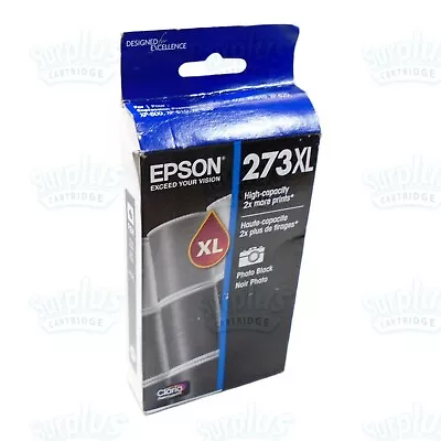 Genuine Epson 273XL PHOTO Black Ink XP610 XP800 XP810  XP710 XP510 (Retail Box) • $12.99