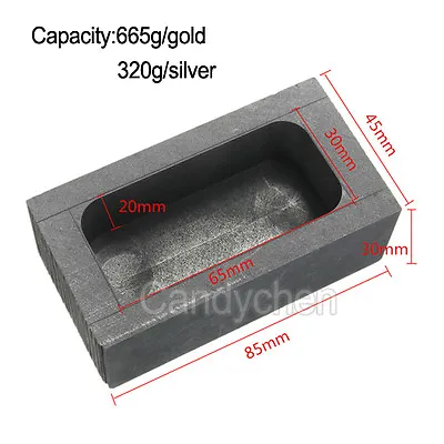 Graphite Casting Ingot Bar Mold Melting Refining Scrap For Copper Silver Gold • $21.99