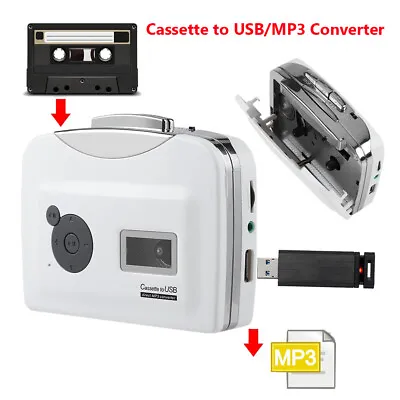 £29.90 • Buy Tape To PC USB Cassette To MP3 Converter  Adapter  Music Player MINI