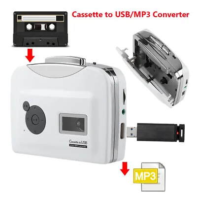 Tape To PC USB Cassette To MP3 Converter  Adapter  Music Player MINI • £26.12