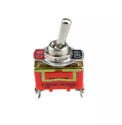 AC 250V 15A 2 Pin DPDT On/Off 2 Position Mini Toggle Switch E-TEN1021 Orange • $5.67