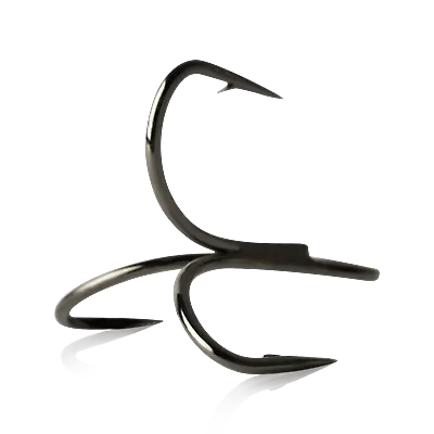 Mustad Treble Hooks KVD Triple Grip SHORT SHANK (TG76NP-BN-6U) Any Size BLACK • $10.98