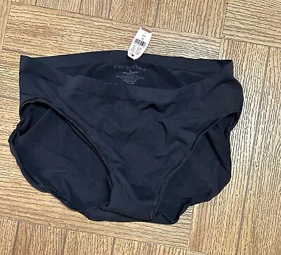 Vintage VICTORIA'S SECRET  Black  Body By Victoria  Hi-Leg Brief Panty L  NWT • $19.99