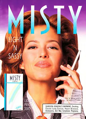 Misty Cigarette Ad #35 Rare 1996 Vintage Out Of Print  • $9.99
