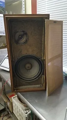 H.H. SCOTT PAIR MID CENTURY S-110 WIDE RANGE LOUDSPEAKER SPEAKERS Now Playing!!! • $197