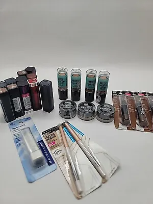 24 Pieces Maybelline Assorted Makeup Lot  Lipstickconcealer BrowShadowPrimer • $25.89