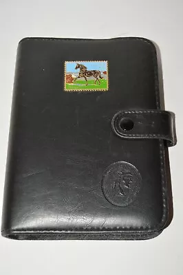 Vintage Soft Leather Small UNUSED Day Monthly Planner HORSE Stamp Motif  • $23.49