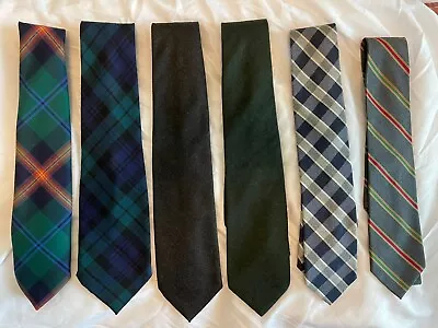 Lot Of 6 Ties Winter/fall Style And Colors Burberry Breuer Hilton • $30