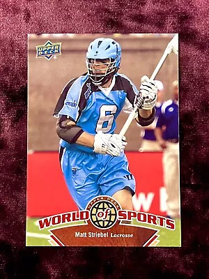 Matt Striebel 2010 Upper Deck MLL Lacrosse MINT Princeton Legends Rookie Jersey • $2.95