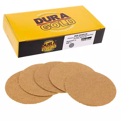 60 Grit 3  Gold Hook & Loop Sanding Discs DA Sanders - Box Of 20 Sandpaper • $8.99